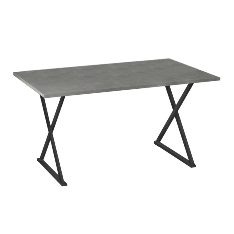 Τραπέζι Bette  χρώμα γκρι σκυροδέματος 140x80x76εκ.
