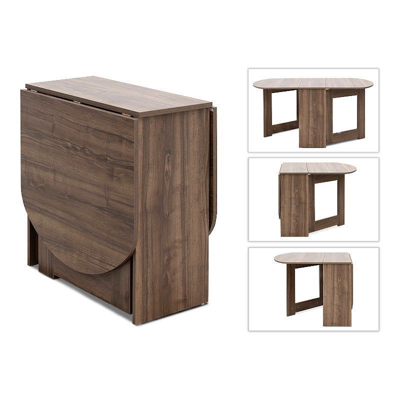 Τραπέζι Winslet  επεκτεινόμενο χρώμα καρυδί 34(63+63)x80x76εκ. - Pakobazaar