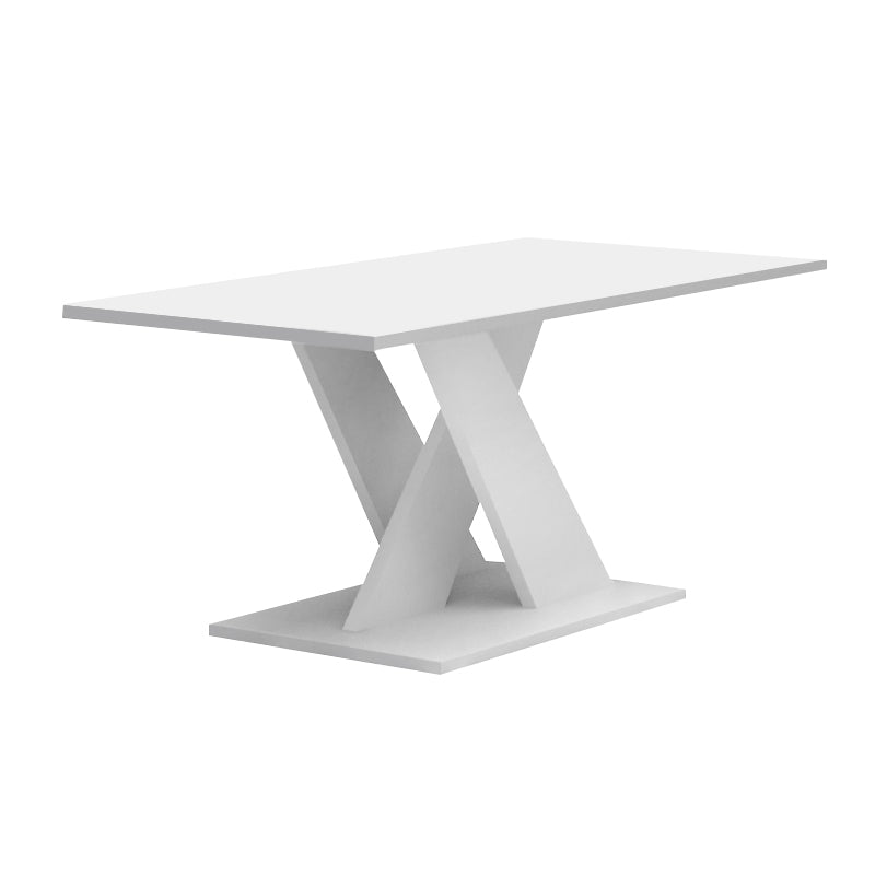 Τραπεζάκι σαλονιού Marcello  χρώμα λευκό 110x55x47εκ.