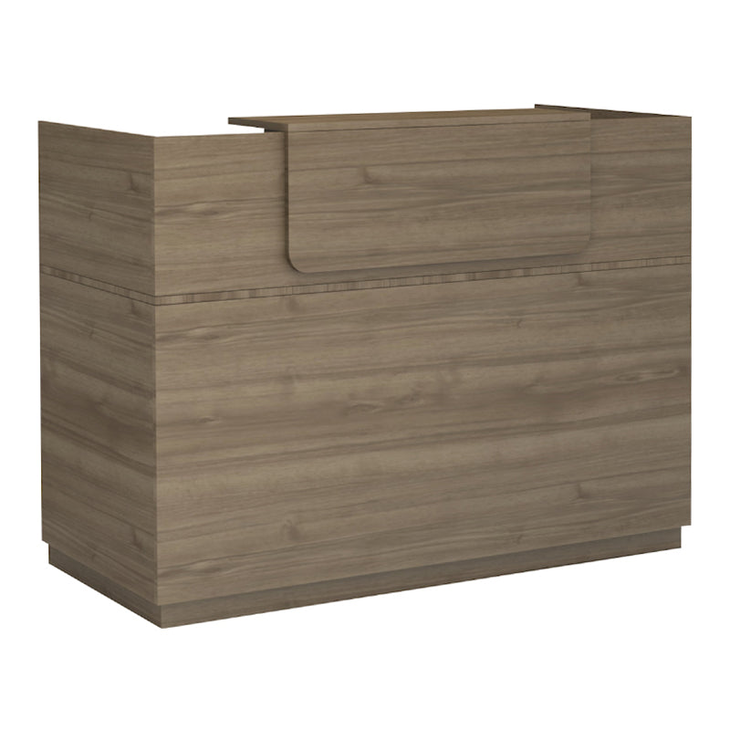 Γραφείο υποδοχής - reception Lemmon  χρώμα καρυδί 160x70x110εκ.