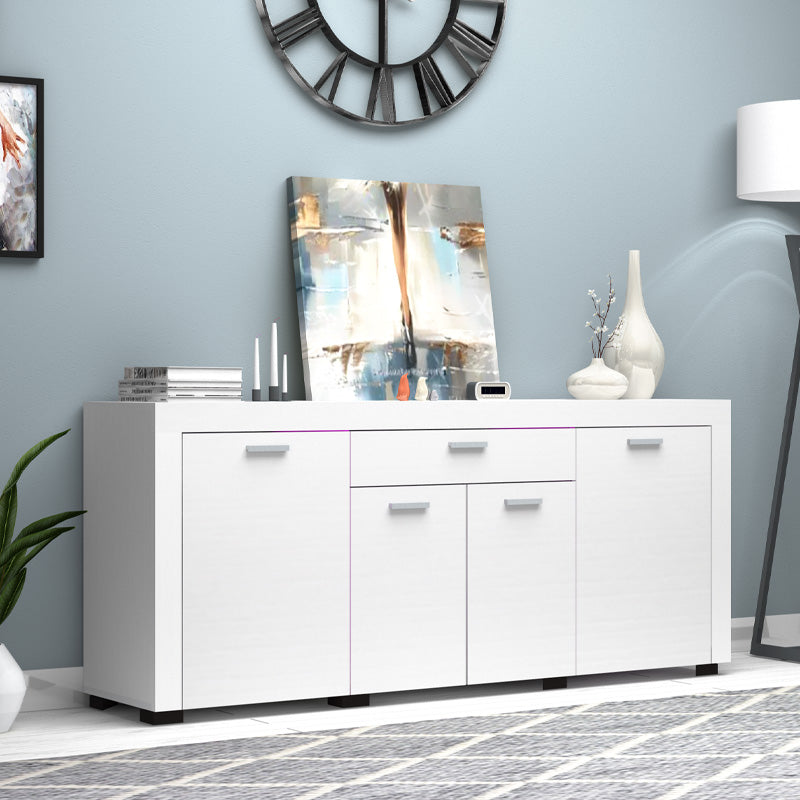 Μπουφές Joseph  χρώμα λευκό 177x40x76εκ. - Pakobazaar