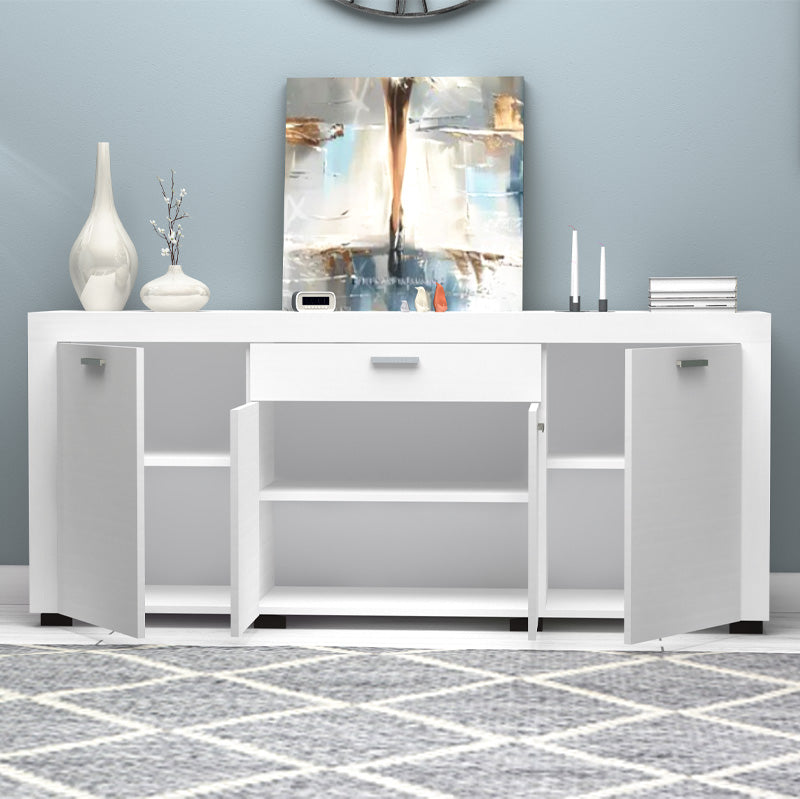 Μπουφές Joseph  χρώμα λευκό 177x40x76εκ. - Pakobazaar