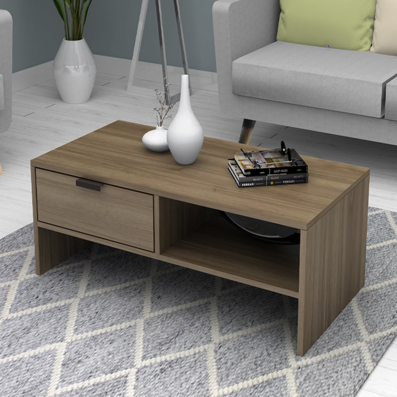 Τραπεζάκι σαλονιού Galaxy  χρώμα καρυδί 100x50x42εκ. - Pakobazaar