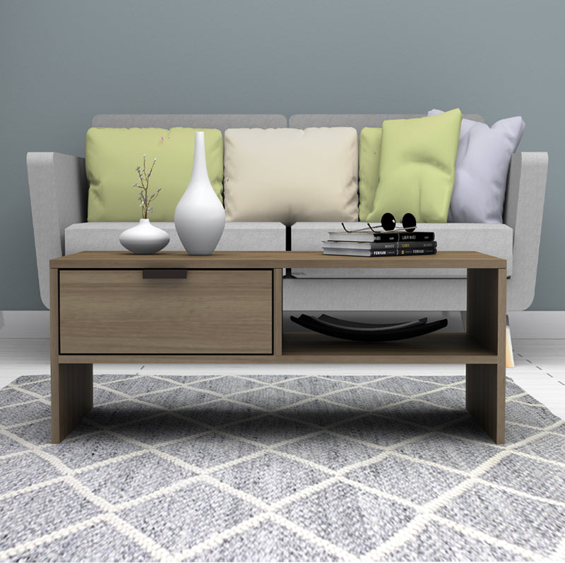 Τραπεζάκι σαλονιού Galaxy  χρώμα καρυδί 100x50x42εκ. - Pakobazaar