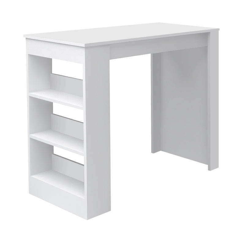 Τραπέζι μπαρ Deep  χρώμα λευκό 120x50x100εκ. - Pakobazaar
