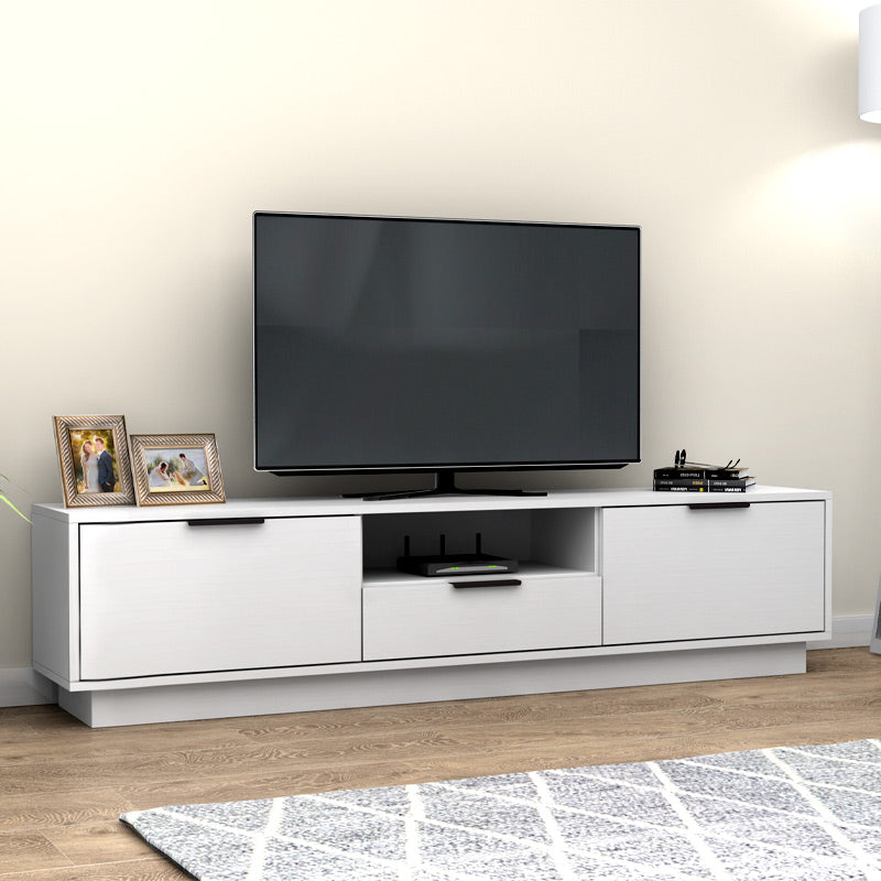 Έπιπλο τηλεόρασης Mensa  χρώμα λευκό 180x35x43cm. - Pakobazaar