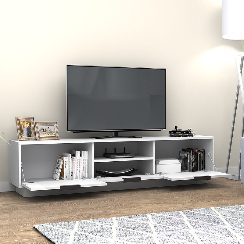 Έπιπλο τηλεόρασης Mensa  χρώμα λευκό 180x35x43cm. - Pakobazaar