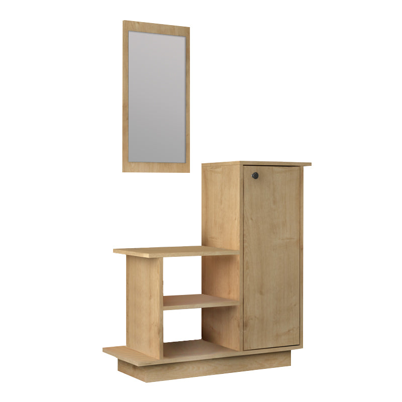 Έπιπλο εισόδου Cute  χρώμα φυσικό οξιάς 90x35x95εκ. - Pakobazaar
