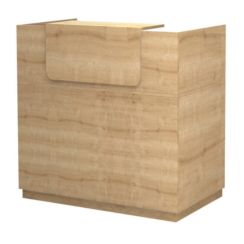 Γραφείο υποδοχής - reception Lemmon  χρώμα φυσικό οξιάς 120x70x110εκ.