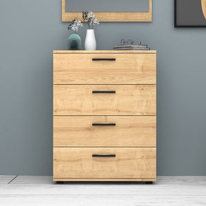Συρταριέρα Velika  χρώμα φυσικό οξιάς 73x44x96εκ. - Pakobazaar