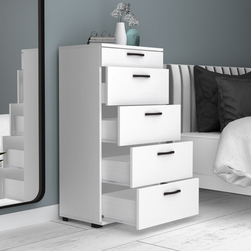 Συρταριέρα Helia  χρώμα λευκό 60x44x108εκ.