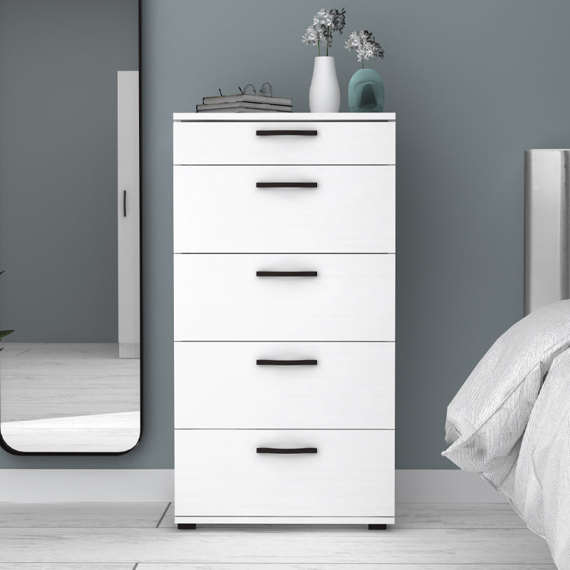 Συρταριέρα Helia  χρώμα λευκό 60x44x108εκ.