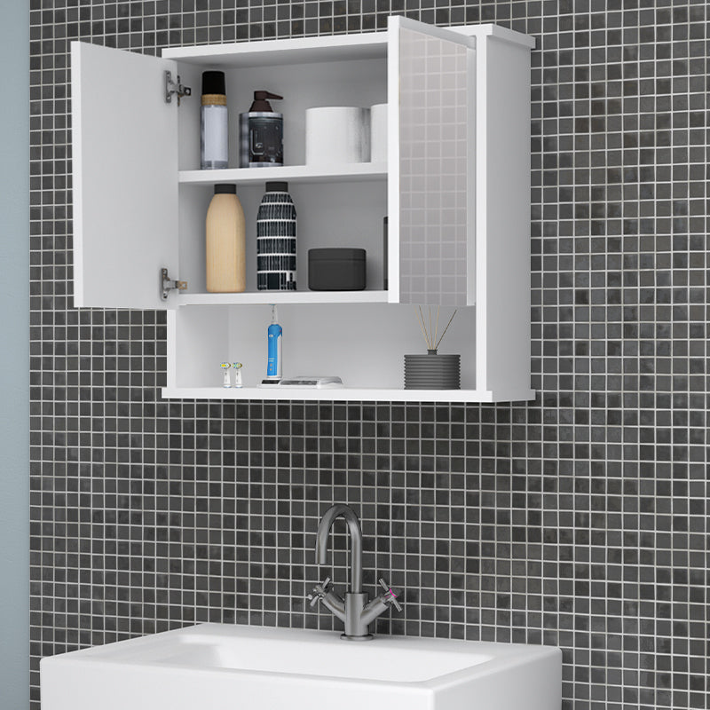 Καθρέπτης μπάνιου Delo Μegapap χρώμα λευκό 62x17,5x60εκ.