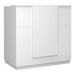 Γραφείο υποδοχής - reception Gemini  χρώμα λευκό 120x70x110εκ. - Pakobazaar