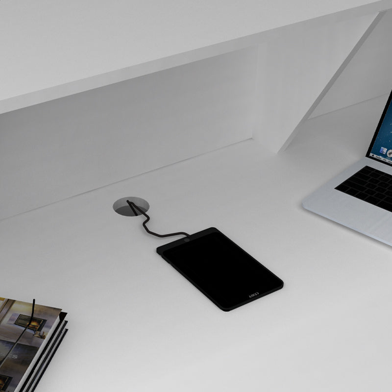 Γραφείο υποδοχής - reception Gemini  χρώμα λευκό 150x70x110εκ.