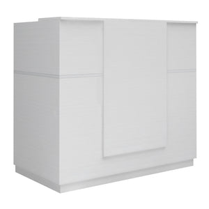 Γραφείο υποδοχής - reception Gemini  χρώμα λευκό 150x70x110εκ.