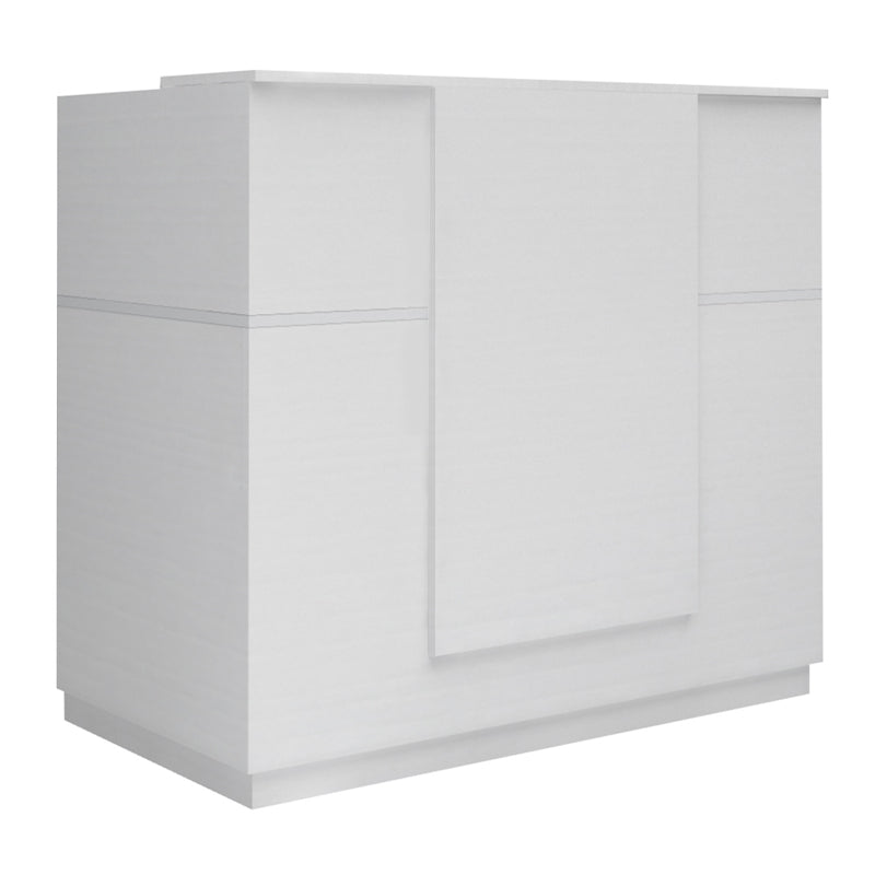 Γραφείο υποδοχής - reception Gemini  χρώμα λευκό 150x70x110εκ.