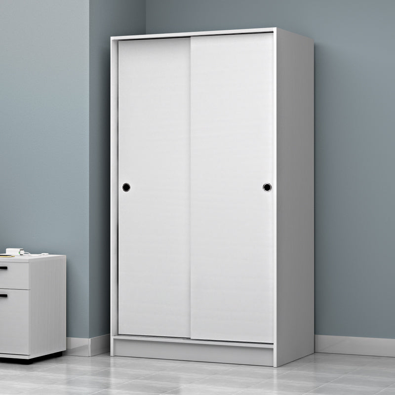 Ντουλάπα ρούχων Regio  δίφυλλη συρόμενη χρώμα λευκό 100x60x181εκ. - Pakobazaar