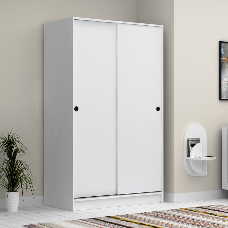 Ντουλάπα ρούχων Regio  δίφυλλη συρόμενη χρώμα λευκό 120x60x200εκ.