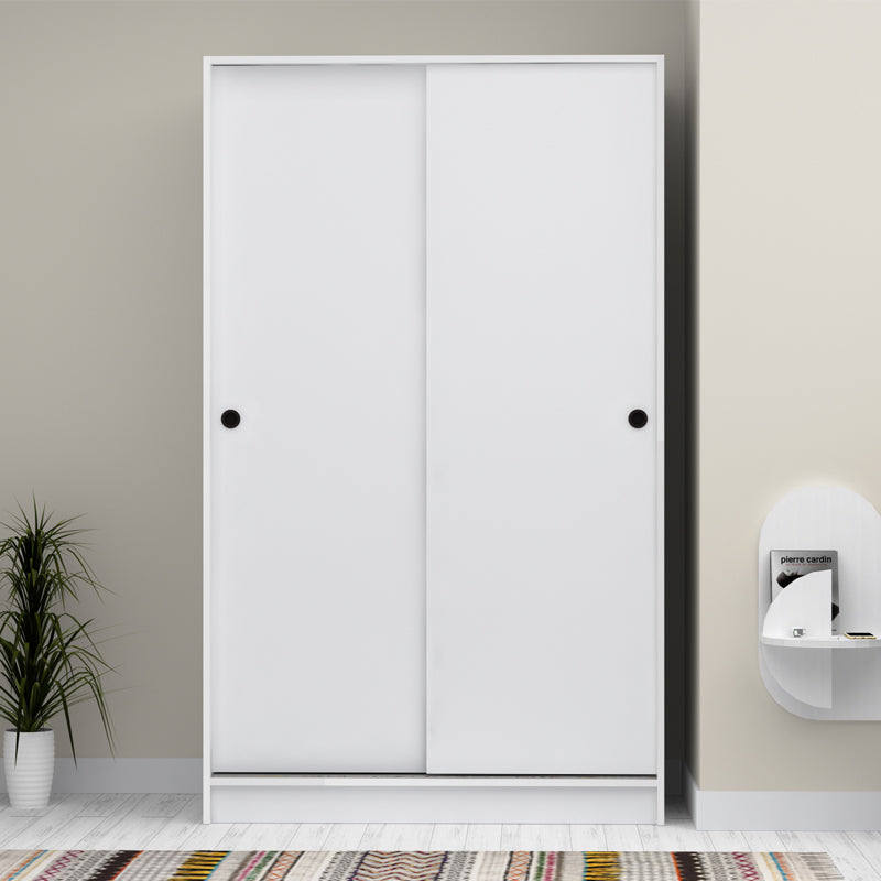 Ντουλάπα ρούχων Regio  δίφυλλη συρόμενη χρώμα λευκό 120x60x200εκ.