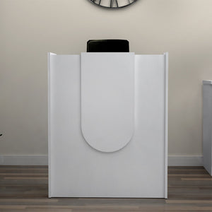 Γραφείο υποδοχής - reception Mezzo  χρώμα λευκό 90x40x110εκ. - Pakobazaar
