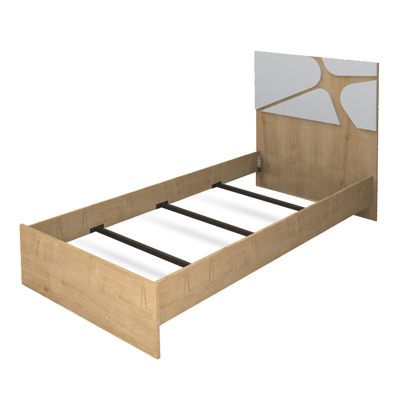 Κρεβάτι Bergamo  χρώμα φυσικό οξιάς 100x200εκ.