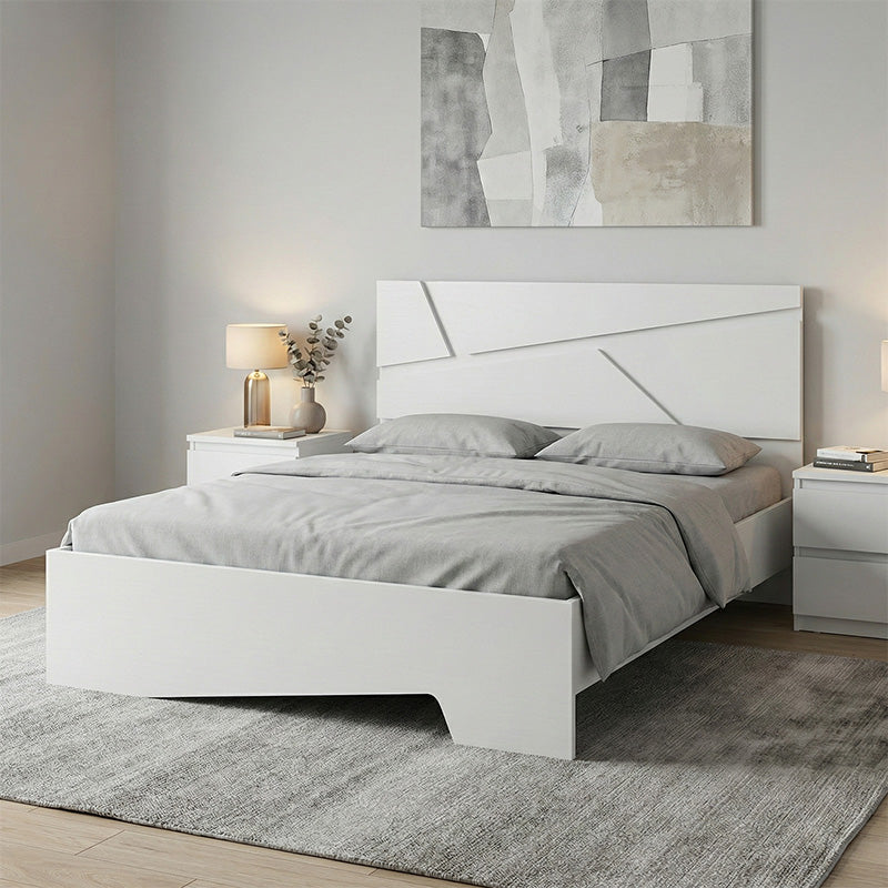 Κρεβάτι Efes  χρώμα λευκό 160x200εκ.