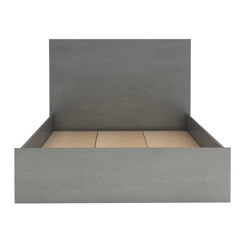 Κρεβάτι Troy  χρώμα γκρι σκυροδέματος 120x200εκ. - Pakobazaar