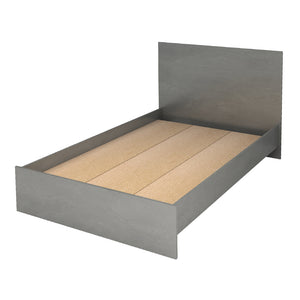 Κρεβάτι Troy  χρώμα γκρι σκυροδέματος 120x200εκ. - Pakobazaar