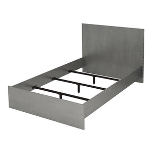 Κρεβάτι Troy  χρώμα γκρι σκυροδέματος 120x200εκ. - Pakobazaar