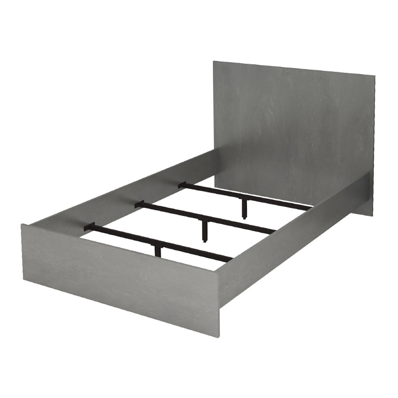 Κρεβάτι Troy  χρώμα γκρι σκυροδέματος 120x200εκ. - Pakobazaar