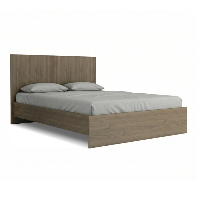 Κρεβάτι Troy  χρώμα καρυδί 140x190εκ.