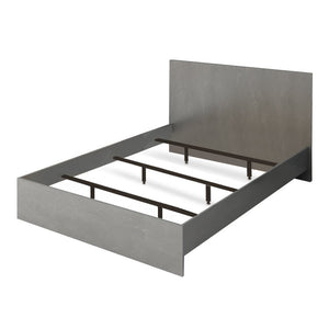 Κρεβάτι Troy  χρώμα γκρι σκυροδέματος 140x190εκ. - Pakobazaar