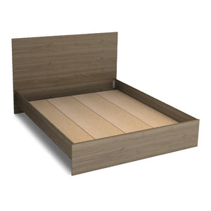 Κρεβάτι Troy  χρώμα καρυδί 150x200εκ. - Pakobazaar