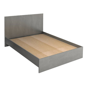 Κρεβάτι Troy  χρώμα γκρι σκυροδέματος 150x200εκ. - Pakobazaar