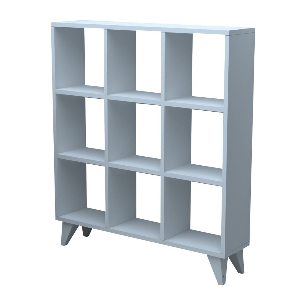 Βιβλιοθήκη Dokia  χρώμα λευκό 88,4x19,8x100,3εκ. - Pakobazaar