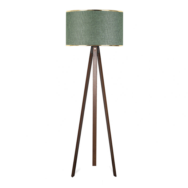 Φωτιστικό δαπέδου Rosling  Mdf/ύφασμα Pvc χρώμα καρυδί/κυπαρισσί 38x21x140εκ. - Pakobazaar