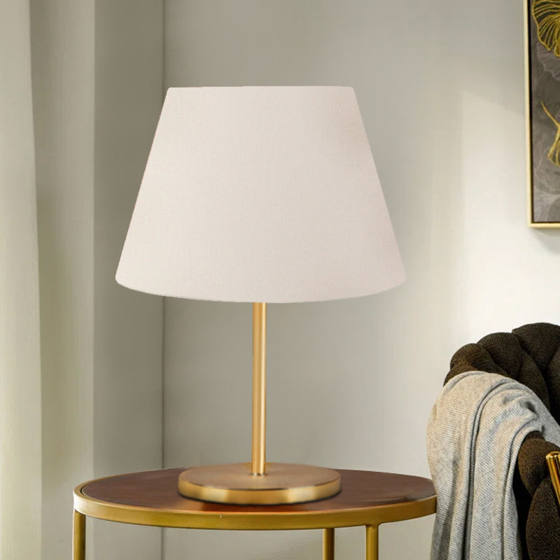 Φωτιστικό επιτραπέζιο Rosenthal  ύφασμα Pvc χρώμα κρεμ/χρυσό 22x17x37εκ. - Pakobazaar