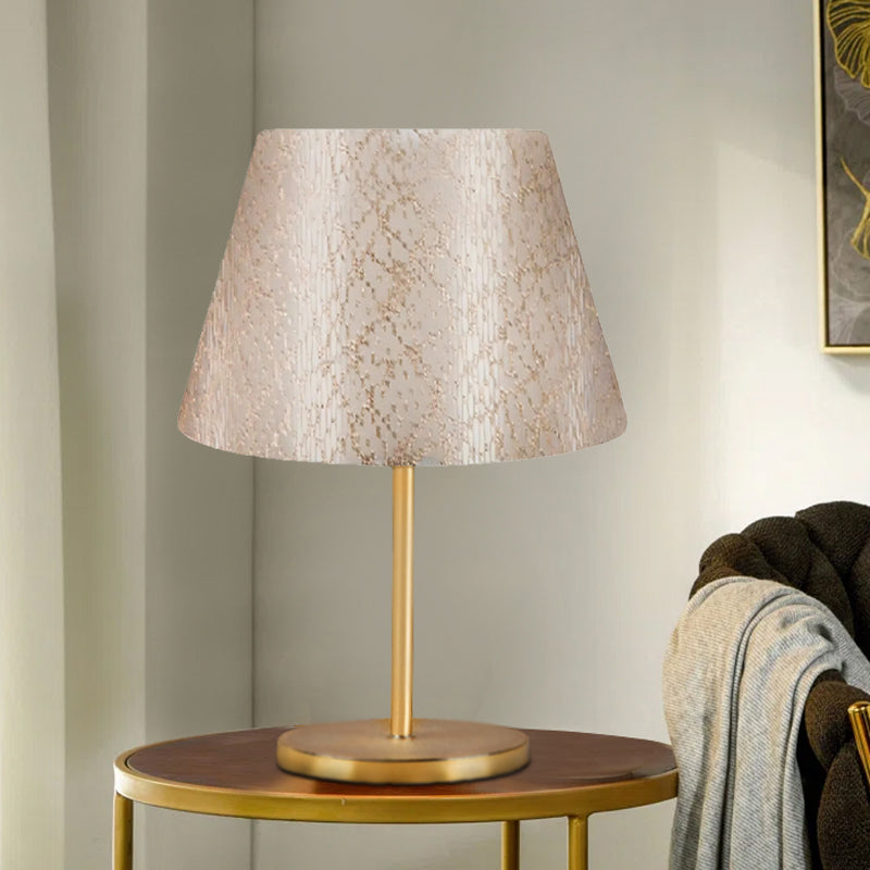 Φωτιστικό επιτραπέζιο Rosenthal  ύφασμα Pvc χρώμα χρυσό 22x17x37εκ. - Pakobazaar