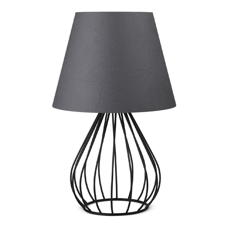 Φωτιστικό επιτραπέζιο Akerlind  ύφασμα Pvc/μέταλλο χρώμα ανθρακί/μαύρο 22x17x36εκ. - Pakobazaar