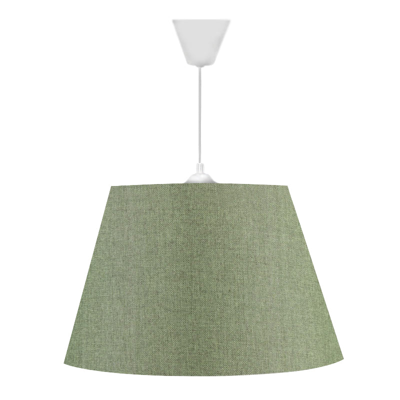 Φωτιστικό οροφής Elanor  υφασμάτινο μονόφωτο χρώμα κυπαρισσί 37x21x70εκ. - Pakobazaar