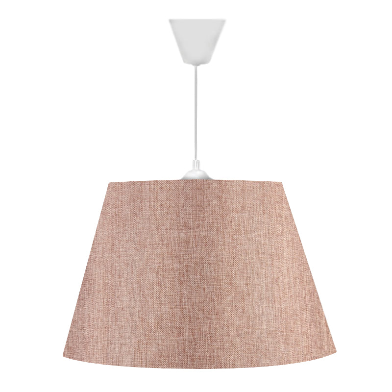 Φωτιστικό οροφής Elanor  υφασμάτινο μονόφωτο χρώμα ροζ 37x21x70εκ.