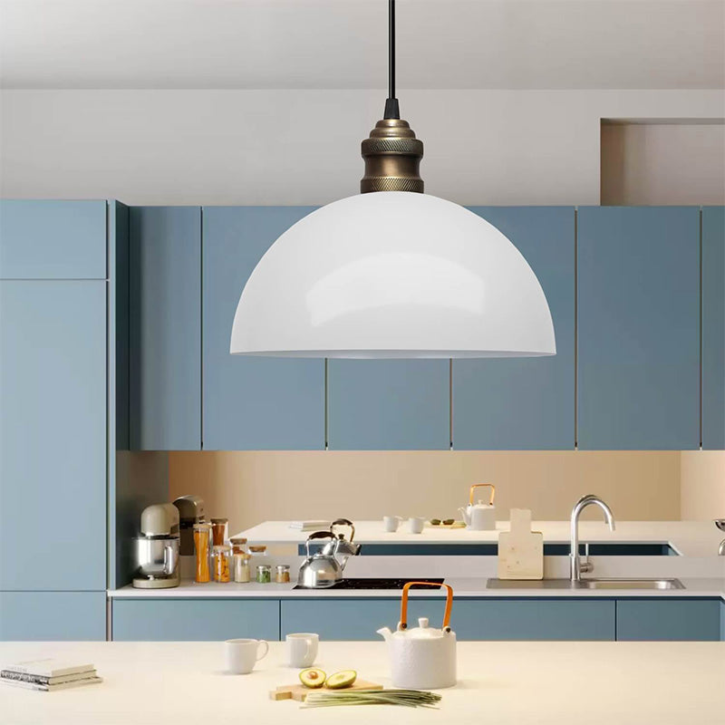 Φωτιστικό οροφής Tomas  E27 μεταλλικό μονόφωτο χρώμα λευκό Ø25x100εκ.