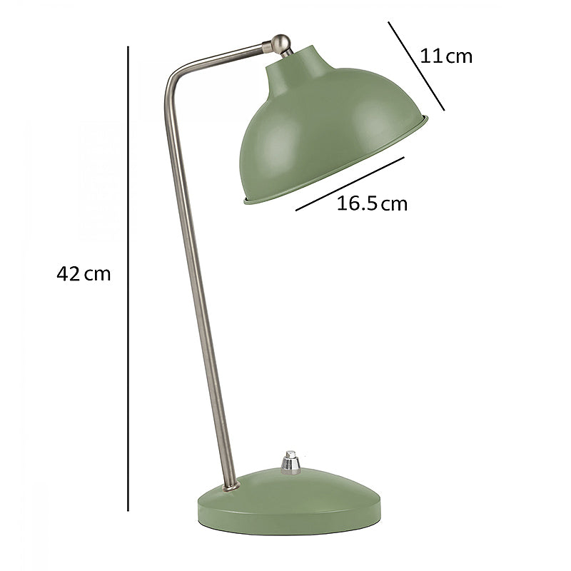 Φωτιστικό γραφείου Travis  E14 μεταλλικό χρώμα πράσινο 16,5x11x42εκ.