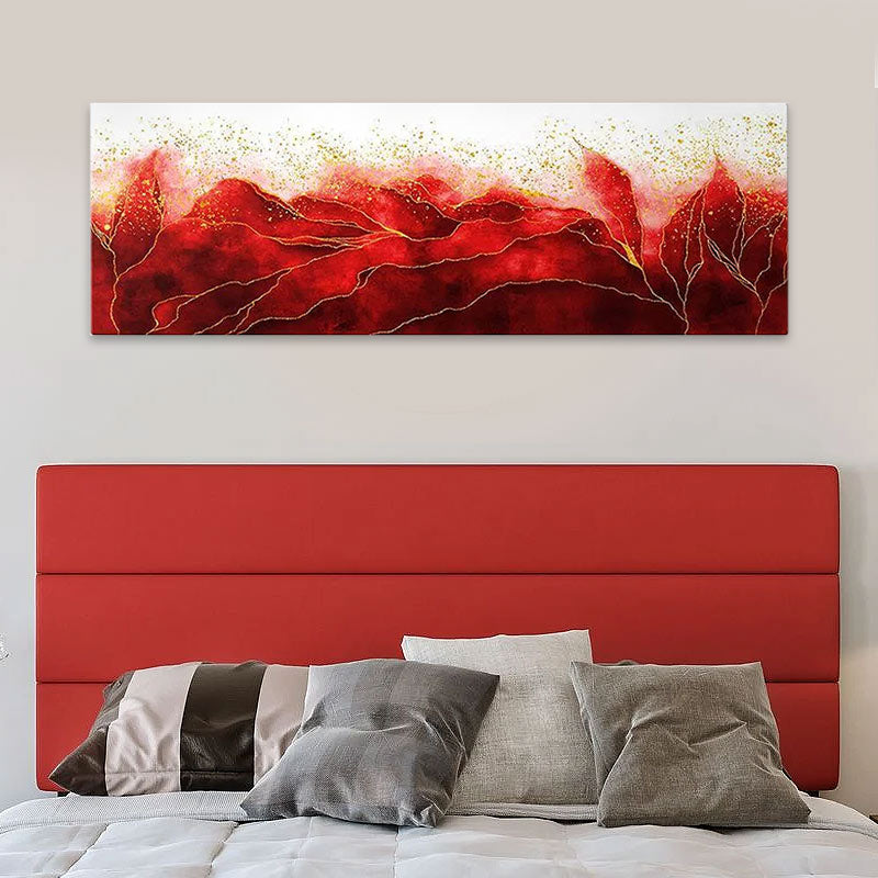 Πίνακας σε καμβά "Red Passion"  ψηφιακής εκτύπωσης 120x40x3εκ.