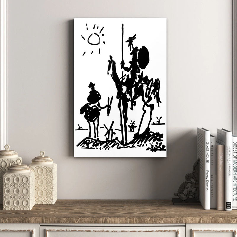 Πίνακας σε καμβά "Don Quixote"  ψηφιακής εκτύπωσης 50x75x3εκ.