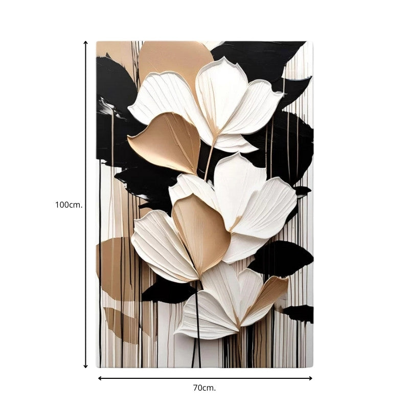 Πίνακας σε καμβά "Abstract Flower"  ψηφιακής εκτύπωσης 70x100x3εκ.