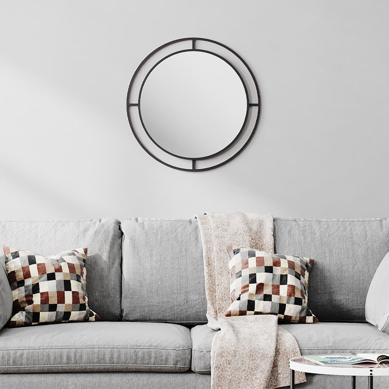 Καθρέπτης τοίχου Bubble  αλουμινίου χρώμα μαύρο 57x2x57εκ.