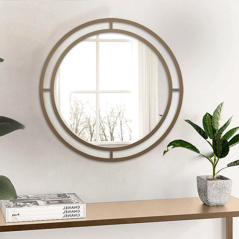 Καθρέπτης τοίχου Bubble  αλουμινίου χρώμα χρυσό 57x2x57εκ.