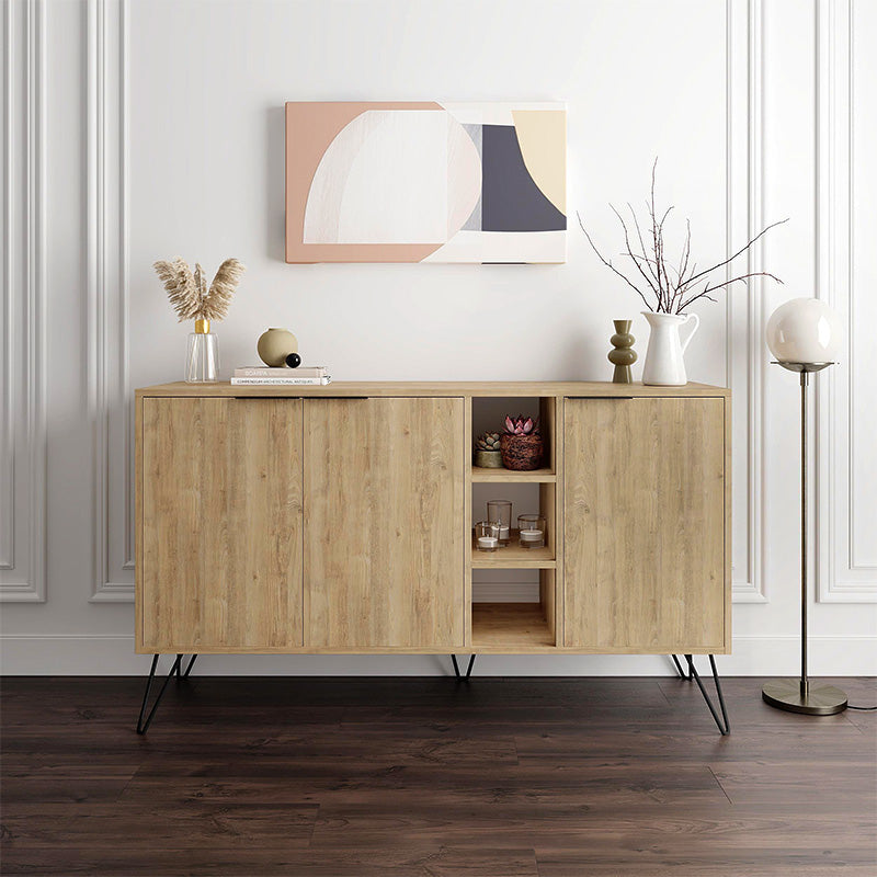Μπουφές Clara  χρώμα sapphire oak 142x35,6x83εκ.